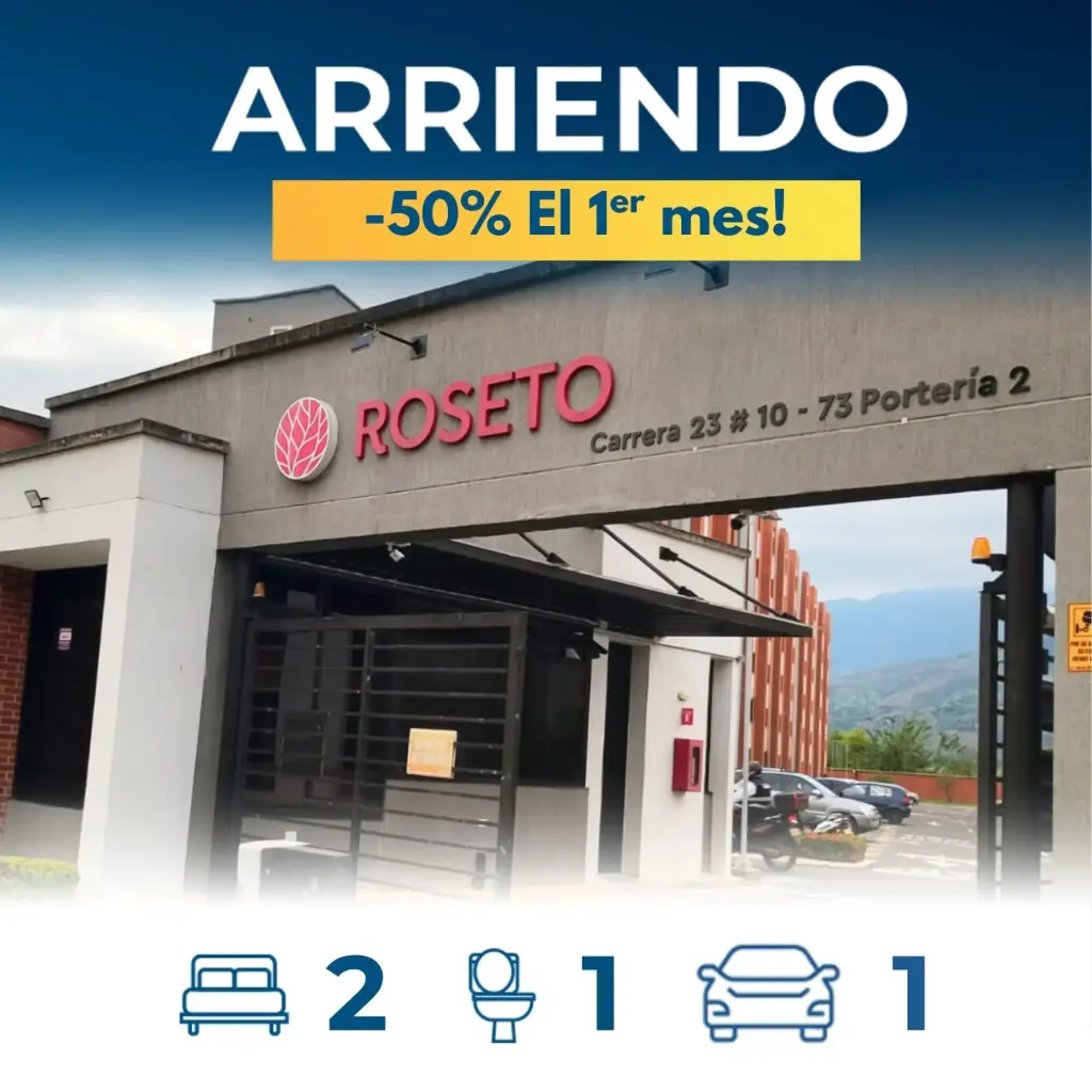 Apartamento en Arriendo en Parque Natura, Jamundí – Conjunto Residencial Roseto I | $950.000