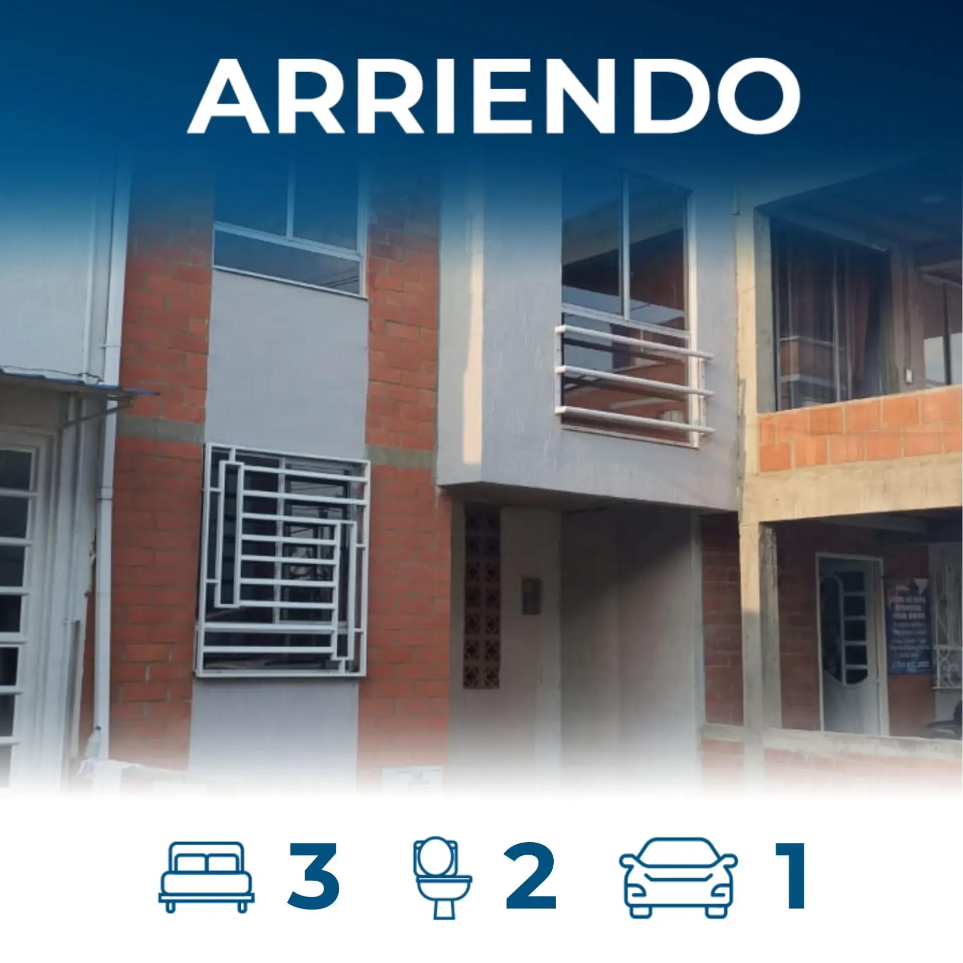 Casa en arriendo vía Jamundí, Urbanización Edén del Parque I $600.000