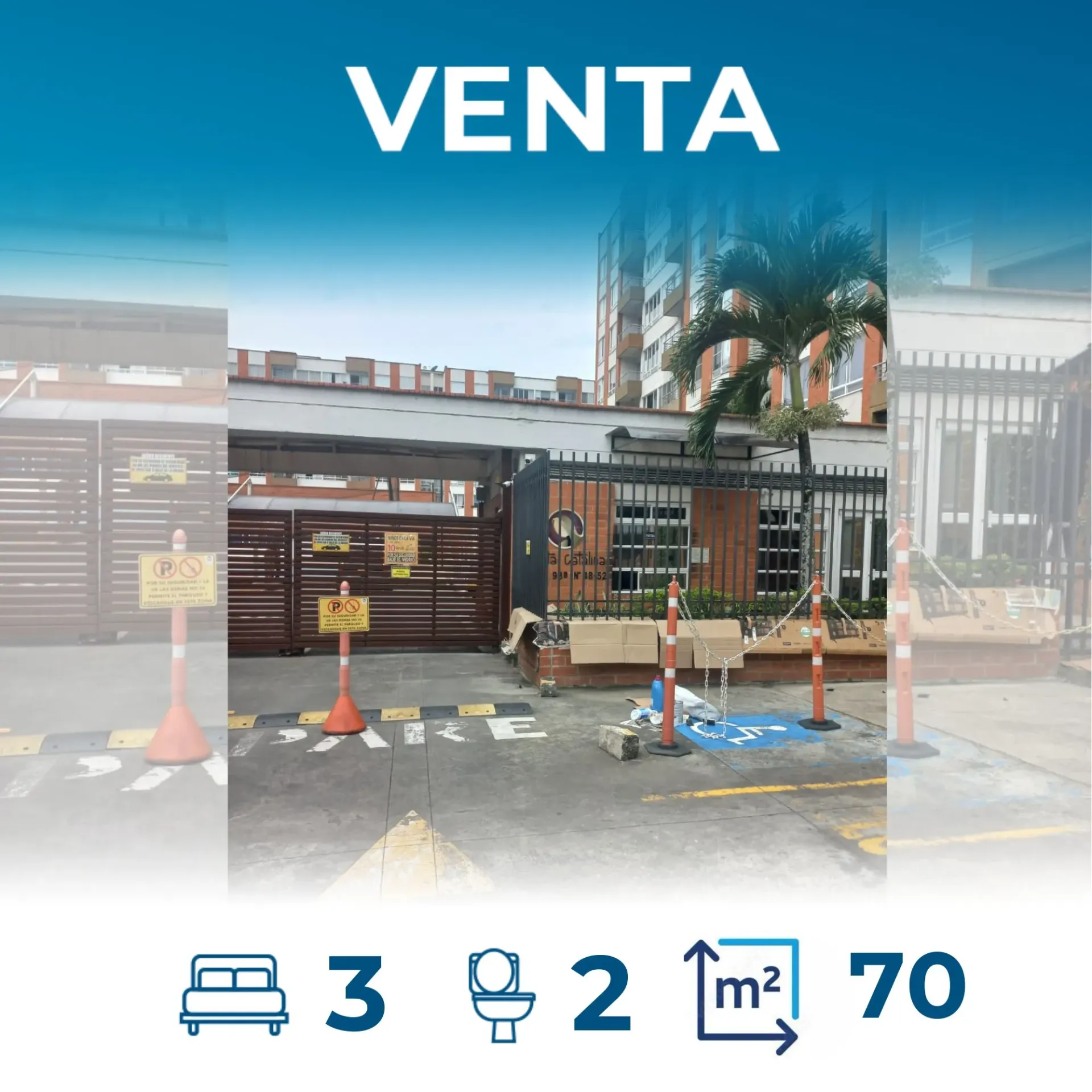 Venta apartamento sexto piso en el sur de Cali, Condominio Santa Catalina del Lili $330.000.000