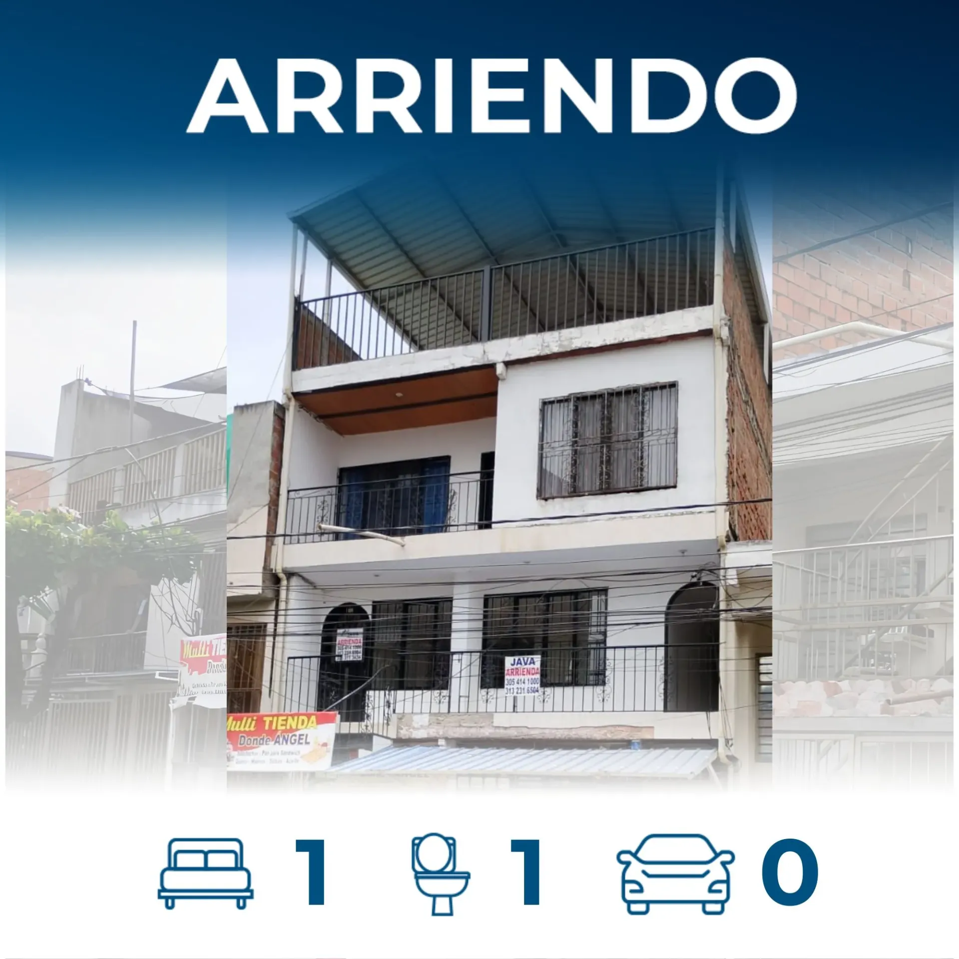 Aparta-estudio en arriendo segundo piso en el suroriente de Cali, Barrio Lleras Restrepo| $550.000